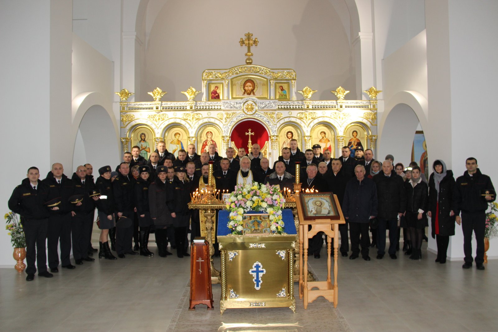 Молебен, посвященный 103 годовщине образования ОВД Рогачёвского райисполкома